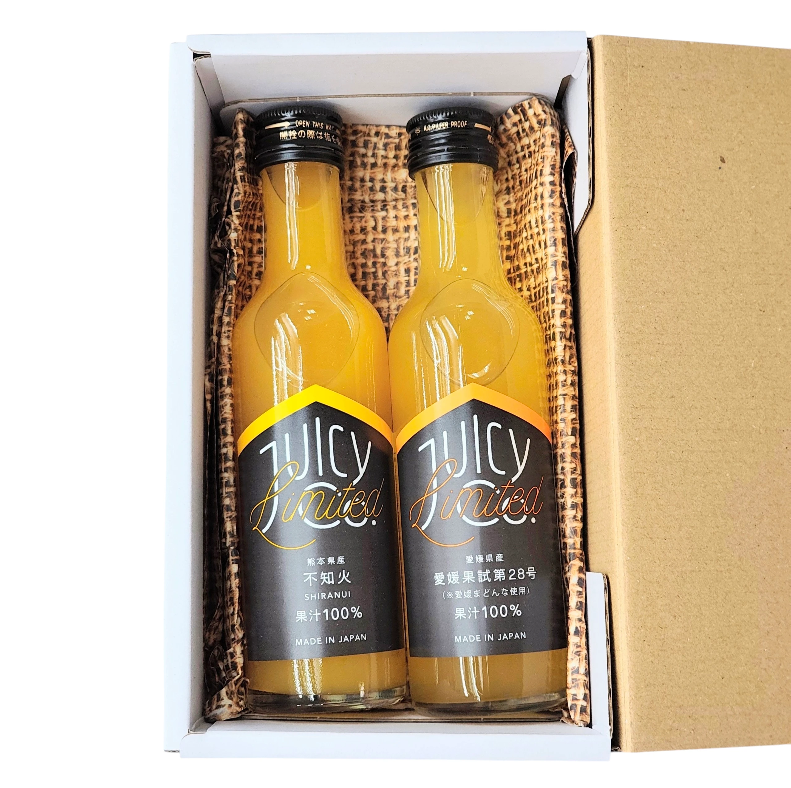JUICY Co. Limited 愛媛県産まどんな＆熊本県産不知火（しらぬい）セット【果汁100％ ジュース】